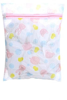 Blausky 6 Stück Wäschenetz für Waschmaschine,Laundry Bag,Wäschesack Wäschebeutel mit Reißverschluss,Langlebige Netze Wäschesäcke,für Mäntel Pullover Hemden Socken Jeans Unterwäsche,Weiß,40 x 50 cm