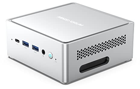 MINIS FORUM Mini PC NAB8 Plus, processeur Core i7-12800H 14 cœurs 20 Fils jusqu'à 4,8 GHz, 16 Go DDR4 / 1TB NVME SSD, HDMI/DP/USB4/2.5G RJ45 х 2, Wi-FI 6E, BT 5.2, Soutenir Oculink