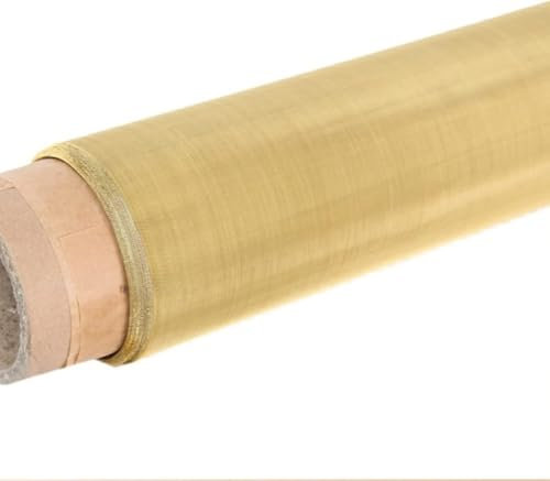 ININOSNP Malla de Alambre de latón Puro Filtro de latón, Malla de Alambre Grueso y, Malla de latón Resistente al Fuego, fácil de Doblar manualmente(30mesh)