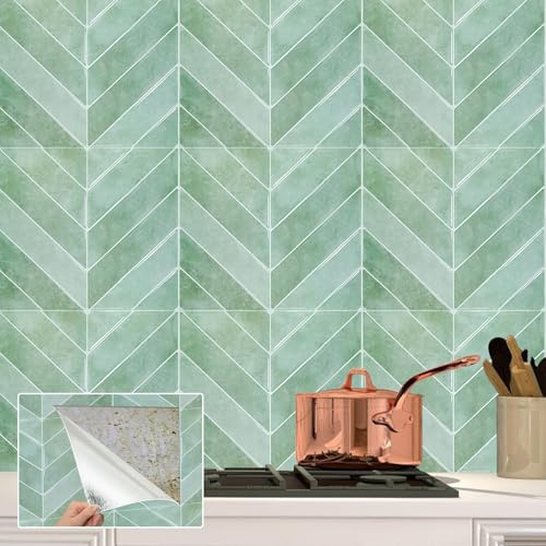 Lot De 10 Feuilles De Stickers Muraux 3d En Vinyle, Crédence Adhesive, Epaisseur Credence Adhesive,Adhesif Mural, Imperméable À Coller Pour Mur Cuisine, Salle Bain