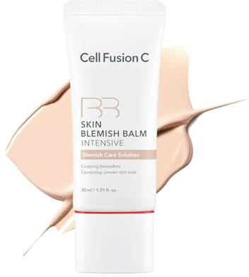 Cell Fusion C Skin Blemish Balm No.19 Light - Fair/Light, Lightweight BB Cream with Ceramide, Tinted Moisturizer for Sensitive Skin, Korean Makeup, 1.01 fl.oz.