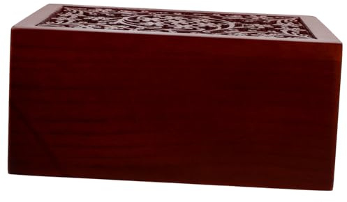 LOLIPPYY Urne Funéraire en Bois pour Animaux De Compagnie Boîte à Cendres pour Chat Urne Commémorative Bois De Frêne Osseux Taille Moyenne Souvenir Animal