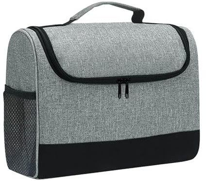 Barra de barra para camareros: caja de transporte portátil con mango de goma | Organizador de kit de bares de viajes para cócteles, jigger, filtro, sacacorchos, herramientas de vino, fiesta al aire li