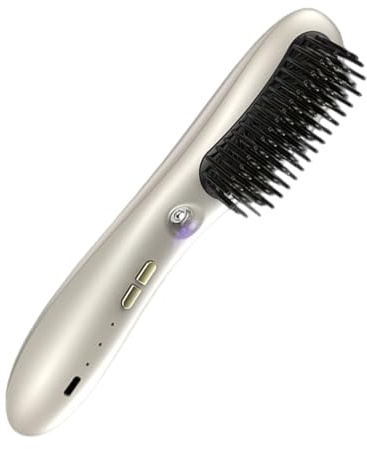 Brosse Lissante pour Cheveux,Outils de Coiffure avec Réservoir d'Huile Infusée - Peigne Lissant à Ions Négatifs pour Femmes | Utilisation à la Maison, en Extérieur, en Vacances ou pour le Matin Pressé