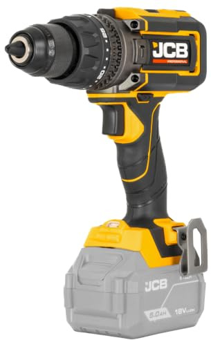 JCB Pro 18V Brushless Combi Drill 160Nm, Anti-Kickback, Variable Speed, 13mm Metal Chuck, 25+3 Torque Settings, Heavy Duty Cordless (Bare Tool)