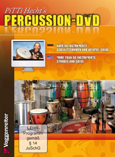 Pitti Hecht's Percussion-DVD: Über 50 Percussion-Instrumente mit Schlagtechnik