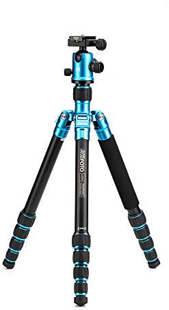 MeFOTO GlobeTrotter treppiede Fotocamere digitali/film 3 gamba/gambe Nero, Blu