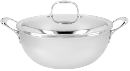 demeyere Oktotte mit Deckel, konisch, 28 cm, Atlantis, 1005392, Silber