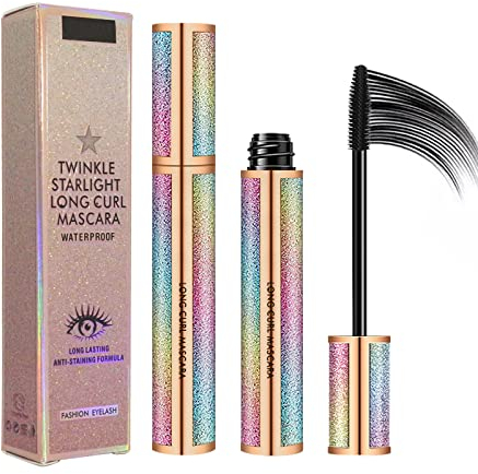 4D Waterproof Mascara, intensive Länge, voluminöse Wimpern, lang anhaltende, hypoallergene Formel