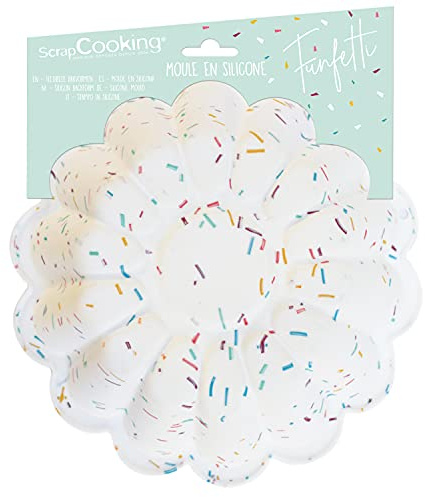 ScrapCooking - Moule à Charlotte & Brioches en Silicone Funfetti - Démoulage Facile - Moule à Gâteau 20cm Entremets Flexible & Antiadhérent - Accessoire Pâtisserie - 2993