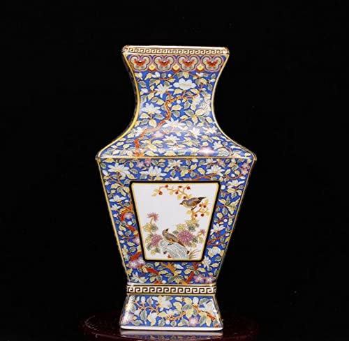 Jingdezhen Vase de sol en céramique dessiné à la main pour décoration de la maison, accessoires chinois anciens, orientaux, A06