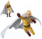 Zhongkaihua One Punch Man Figure Saitama Interchangeable Face Movable Figure Model Ornaments 15Cm