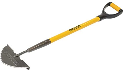 Roughneck Sharp-Edge Lawn Edging Iron 210x1000mm/8¼x39½, Black-Yellow