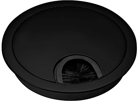 SOTOOLS KÖNIG Passe-câble en métal Noir mat Ø 80 mm