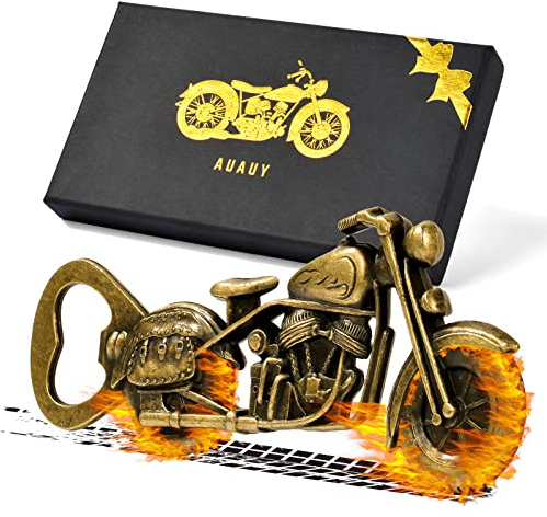 AUAUY Motorrad Flaschenöffner - Einzigartiges Motorrad Biergeschenk für Männer - Weihnachten und Geburtstagsgeschenk für Freund, Vater, Ehemann und Papa
