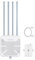 WAVLINK 1800 Mbit/s Outdoor WLAN Access Point, Outdoor WiFi 6 WLAN Repeater/WLAN Router (2.4GHz 574Mbit/s + 5GHz 1201Mbit/s) mit PoE, WPA3, 4 x 8 dBi Antennen, IP67 Weatherproof Enclosure
