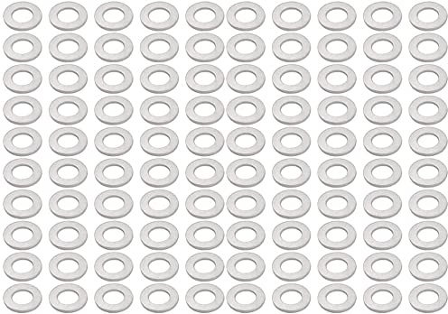 XYWHPGV Arandela de tapón de drenaje de hardware de motocicleta de aluminio de 100 piezas 12 mm x 22 mm x 2 mm(4ff44 61338 0e7ab 4c1a4 d8aae 741ff