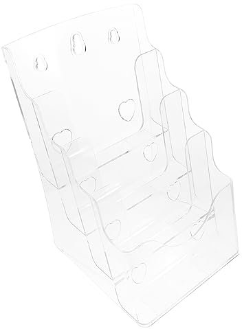 Klappgestell klarer Literaturhalter Aktenorganizer aus Acryl Desktop-Dateimanager Aktenhalter office organizer büro organizer Visitenkarte Aktenregal Flugblatt Mappe a5 Broschüre