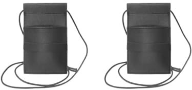 Juego de 2 tijeras de peluquería negras para tijeras de peluquería y cinturón