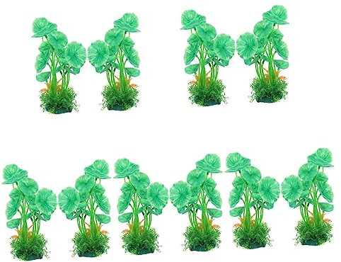 BESPORTBLE 10pcs Plastic Fish Tank Plants Aquarium Decorations Plants for Betta Fish Aquarium Water Tanks