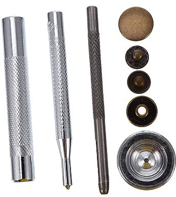 Druckknöpfe aus Metall 12 Stück für Kleidung und Leder, 15mm