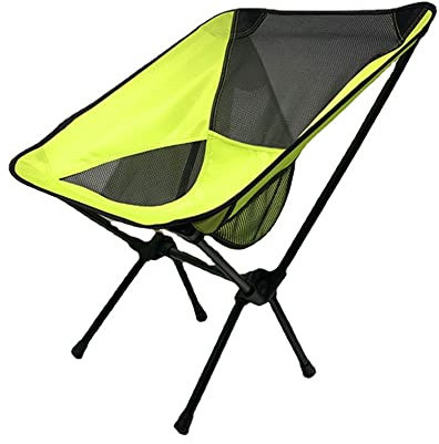 MOBAAK Campingstuhl Klappstuhl Strand Angeln Sitz Klappstuhl Ultraleicht Outdoor Klapp Camping Stühle Moon Chair Druckfestigkeit Strandstuhl Camping Stuhl (Color : A)
