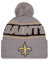 New Era New Orleans Saints NFL 2024 Sideline Sport Knit Grau Bommelmütze - One-Size