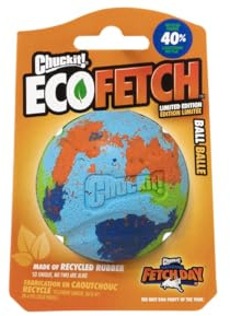 Chuckit! Limited Edition Hundeball Eco Fetch Day Ball Ultra Ball Umweltfreundliches Spielzeug für Hunde – Medium, 1 Packung