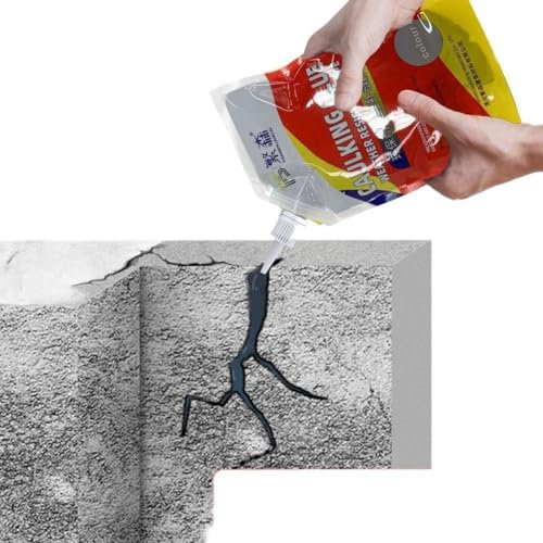 YUYQAQ Wand- und Bodenabdichtung, auslaufsicher, wasserdicht, Materialreparatur, Dichtstoff, Rissausgießen, Beton, Abdichtung, Zement