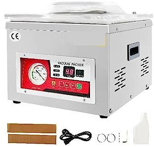 Máquina de envasado al vacío de alimentos Cámara comercial Sellador al vacío DZ-260A Cocina Bolsa de carne Empaquetado de alimentos Máquina de sellado de ahorro Alta precisión