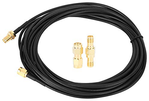 BNC to BNC Test Cable, Pure Copper Plated Gold Power Supply Security Monitoring Line for CB Radio VHF Ham Radio Microphone Antenna CCTV Amateur Radio