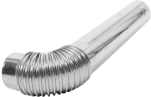 BESPORTBLE Kaminrohr Aus Edelstahl Gebogener Entlüftungsschlauch Für Kamin Metallabzug Für Installieren Verwenden