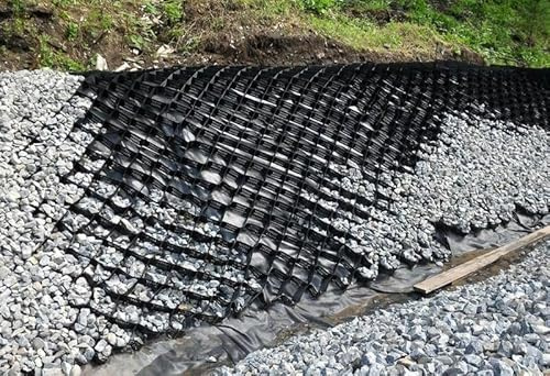 Stabilizzatore de Ghiaia System Di Pavimentazioni Carrabili Per Impieghi Gravosi Per Percorsi - Cortile / Cortile / Carrelli Residenziali Griglie Permeabili A Nido D'ape, Riempimento Piselli Ghiaia(H