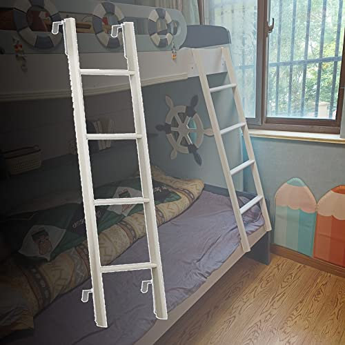 Scaletta regolabile per letto a castello per camper, in metallo resistente, con ganci, ideale per spazi ristretti, perfetta per dormitori e case, accessorio salvaspazio per letto a castello