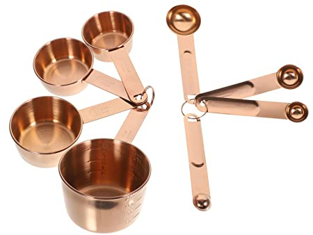 Luxshiny Cucharas y Tazas Medidoras Para Hornear Tazas Medidoras De Acero Inoxidable Cucharas Para Repostería y Cocina