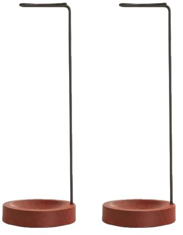 2 Stück Räucherstäbchenhalter, räucherstäbchen Halterung,Umgekehrtes Design für Yoga, Meditation, Aromatherapie, Räucherstäbchen Halter Holz, Inklusive Aschefänger, Für Home Deko Und Büro