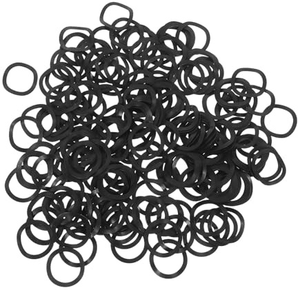 Kichvoe 300 arandelas elásticas de triple onda de acero al manganeso negro de 16 mm de diámetro interior - Junta de compresión ondulada para conexiones