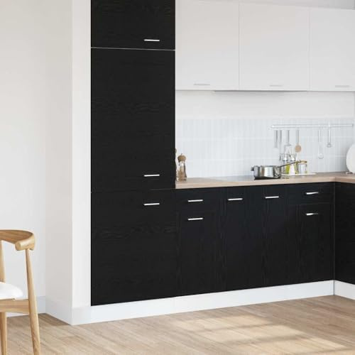 Frdhee Buffet De Cuisine,Armoire Murale de Cuisine Gris Bois d'ingénierie pour Les Petites Pièces, et Buanderies