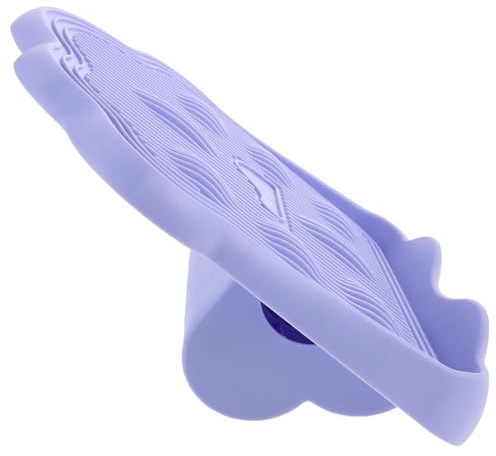 ABOOFAN Plataforma Inclinada Ajustable Antideslizante para Estiramiento de Pantorrillas y Tobillos Tabla de Ejercicios Plegable de Plástico Resistente Color Púrpura Equipo