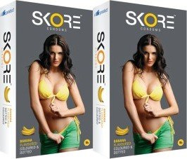 Skore Banana Condoms 20 Condoms