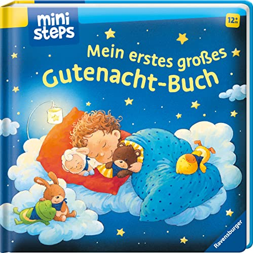 ministeps: Mein erstes großes Gutnacht-Buch: Vorlesebuch ab 12 Monaten, Babybuch, Pappbilderbuch: Ab 12 Monaten
