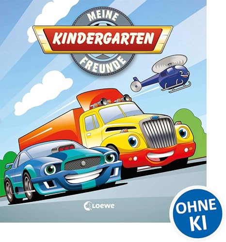 Meine Kindergarten-Freunde (Fahrzeuge): Erinnerungsbuch, Freundealbum für Kinder ab 3 Jahre (Eintragbücher)