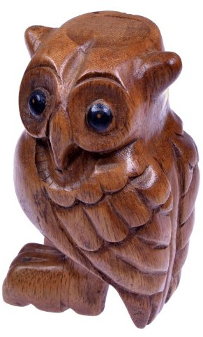 LOGOPLAY Flauto Gufo Misura 3 - Gufo sonoro - Animale sonoro - Gufo Musicale - Strumento Musicale/a percussione in Legno