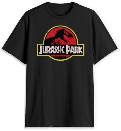 Jurassic Park T-shirt för män, Svart, XL