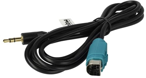 vhbw AUX Kabel KFZ Radio kompatibel mit Alpine CDA-9886R | CDA-9887R, CDA-9884R, CDA-9885R, CDA-9883R Auto, Autoradio (120 cm)