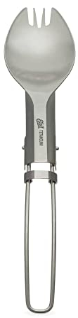 Esbit Titan-Gabel/Löffel, 2 in 1, klappbar, ultraleicht, FSP17-TI