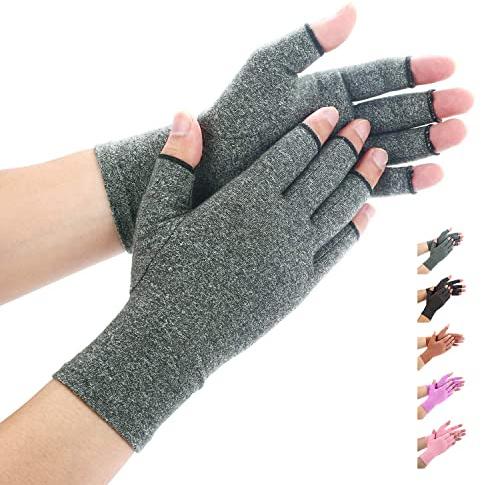 Duerer Handschuhe herren und damen winter, Fingerlose handschuhe damen, Touchscreen Warme (Grau, S)