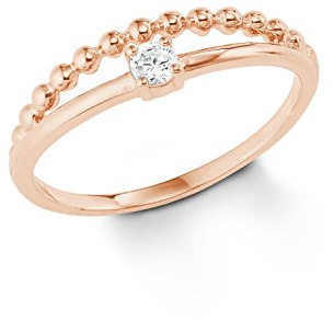 s.Oliver Damen-Ringe Silber vergoldet zirkonia Ringgröße 56 (17.8) 2022718