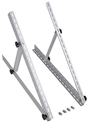Renogy Soportes Ajustables de Montaje de Inclinación para Panel Solar 50W/100W con Patas Plegables, 28 Pulgadas,para Pared, Techo, RV, Coche, Sistemas Solares Fuera de la Red