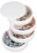 VIFER Caja de Almacenamiento de Joyas de 4 Capas Caja giratoria Bandeja de Organizador de Joyas(Blanco)